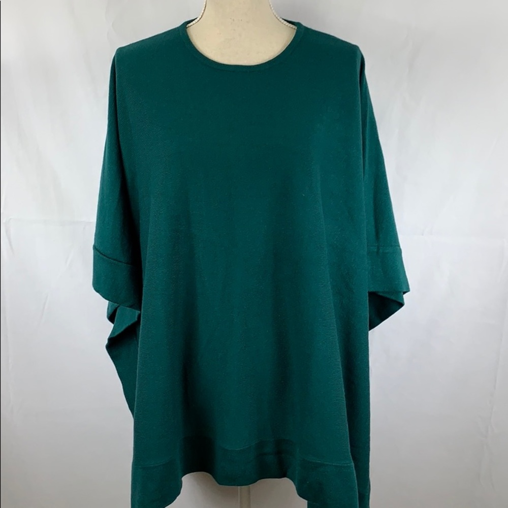 Edge By Jen Rade teal kimono sleeve sweater
